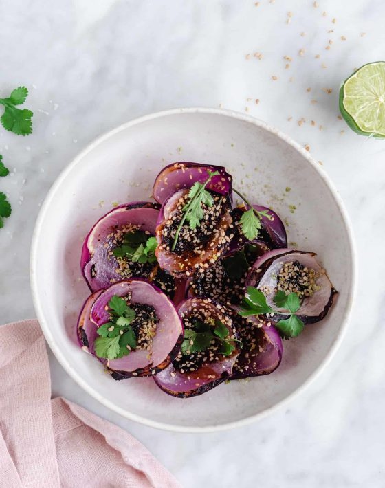 Brændte løgskaller