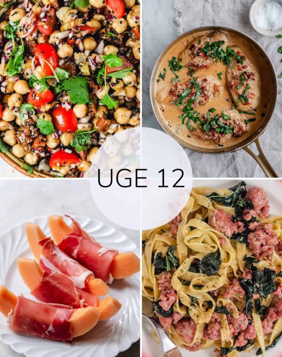 Madplan uge 12