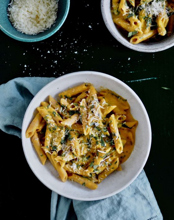 Pasta gulerodssauce med estragon