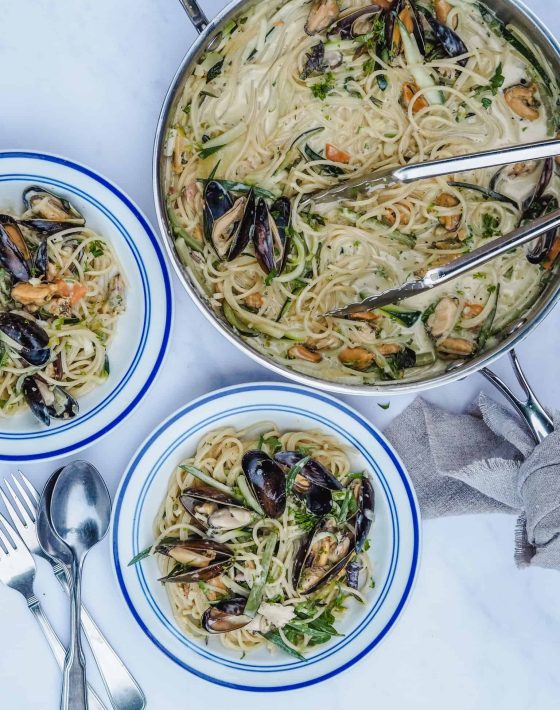 Pasta med muslinger