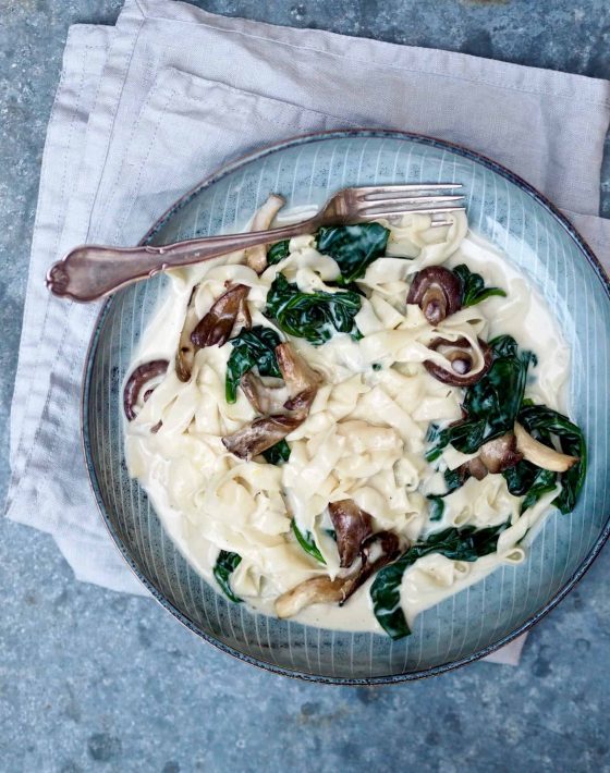 Pasta med svampesauce