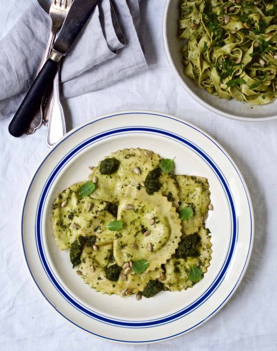 Ravioli opskrift - fyldt med ricotta og basilikum