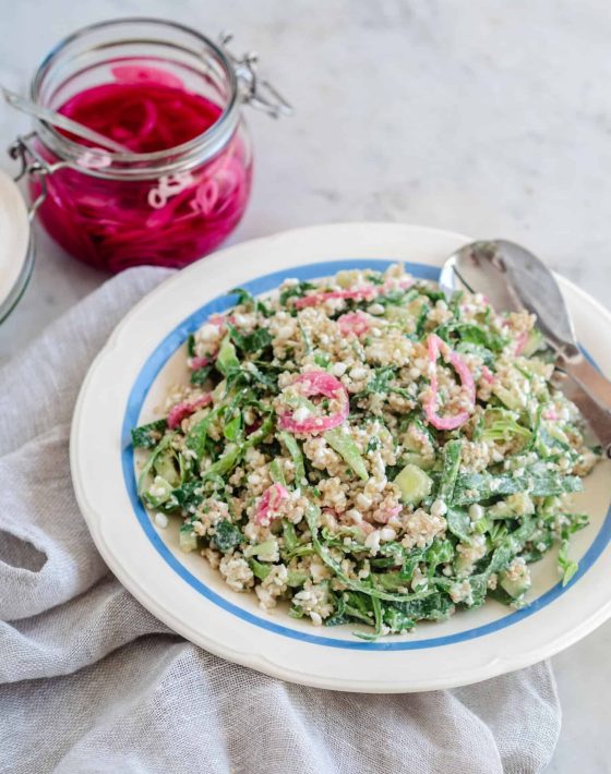 Salat med hytteost