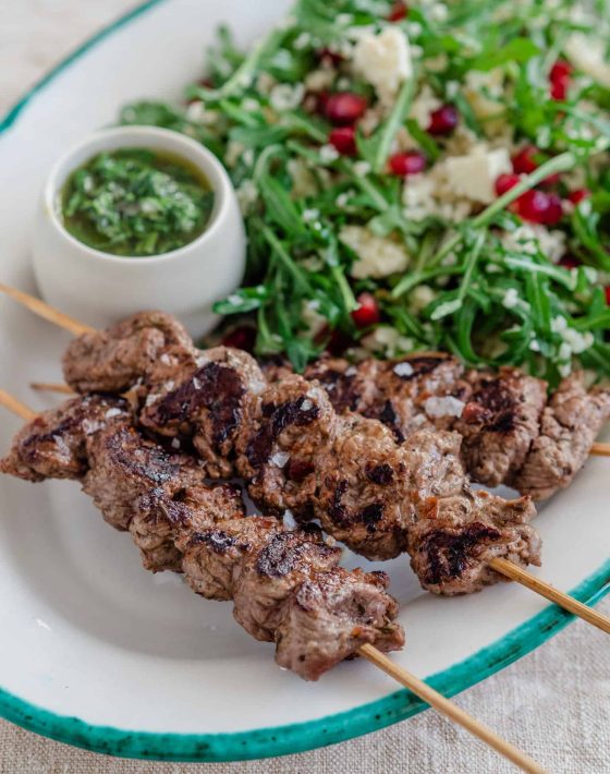 grillede lammespyd