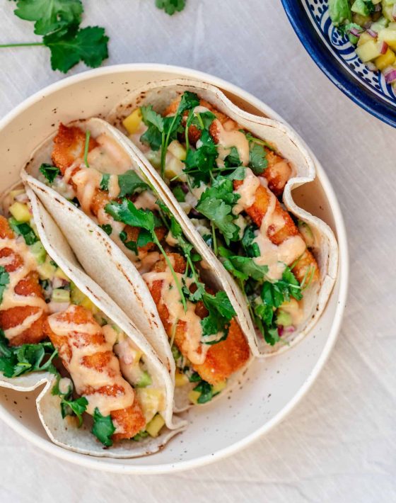halloumi tacos chilimayo